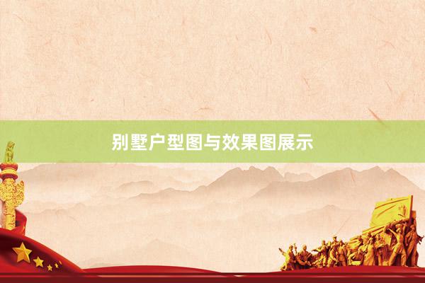 别墅户型图与效果图展示